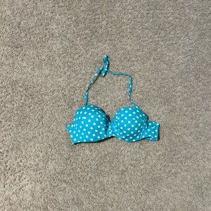 Apt. 9 Polka Dot Bikini Top - Turquoise